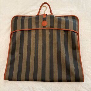 Fendi Vintage Pequin Stripe Hanging Garment Luggage Bag